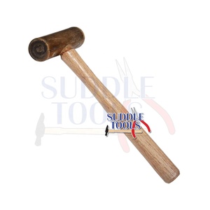 ค้อนทุบหนังวัวธรรมชาติขนาด30x76มม. สำหรับคนงานไม้แผ่นโลหะที่ปั๊มขึ้นรูปค้อนหนังแท้ - Product Image 3