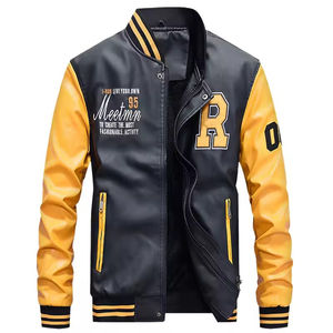 Personnalisé Vestes universitaires pour hommes de haute qualité Cuir vintage à capuche Baseball Style letterman Hiver Automne Extérieur Fournisseur OEM ODM - Product Image 3