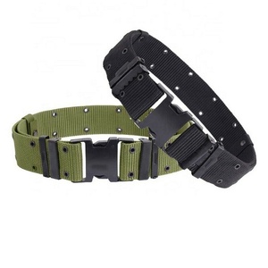 Adjustable Nylon Tactical Belt With <b>Plastic</b> Buckle For Outdoor - Product Image 3