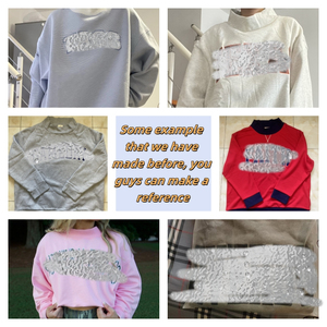 Conjunto de dos piezas de invierno informal con logotipo personalizado para mujer Joggers con capucha de gran tamaño con patrón de letras bordadas - Product Image 3