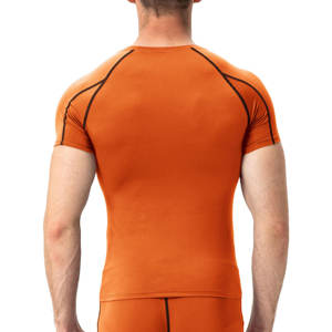T-shirt de compression à manches courtes pour hommes, course en plein air, yoga, fitness, haut serré et actif pour hommes - Product Image 3