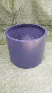 KNT Creations Pot de fleurs circulaire classique moderne en fibre de verre léger et durable, finition mate ou brillante, pour intérieur, extérieur, jardin et maison - Product Image 2