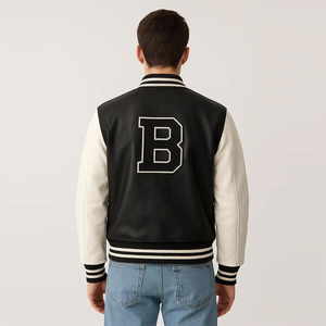 Servicio OEM Chaqueta Universitaria de Invierno para Hombre, Algodón/Mezclilla, Impermeable, Manga Larga con Bolsillo, Logotipo Frontal Personalizable - Product Image 2