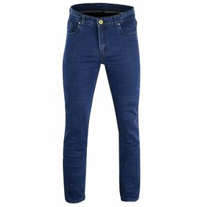 Pantalon élégant de doublure de protection de motard noir en jean de moto pour hommes - Product Image 1