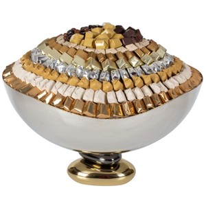 Handmade High Quality Gold Metal Bowl Stylish Decorative <b>Chocolate</b> Bowl For <b>Weddings</b> And Home Decor Modern Elegant Pedestal - Product Image 5
