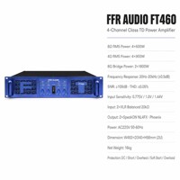Amplificateur de puissance professionnel 4 canaux