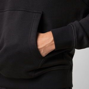 Sudadera con capucha informal de bolsillo de gran tamaño para hombre de algodón puro de alta calidad con logotipo personalizado - Product Image 6