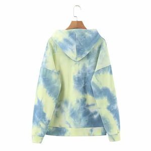 Wholesale <b>Top</b> Selling <b>Women</b> High Quality Custom <b>Women</b> Casual Heavy Oversized Tie Dye Long Sleeve Pullover Hoodie No review - Product Image 2