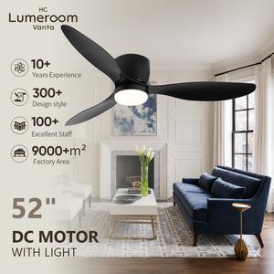 Ventilateur de plafond intelligent avec lumière, encastré, LED, avec télécommande, contrôle WIFI et application Alexa, profil bas, en stock aux États-Unis - Product Image 2