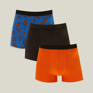 Venta al por mayor Boxers para hombres Ropa interior de algodón puro para hombres Calzoncillos bóxer cortos de gran tamaño para hombres - Product Image 2