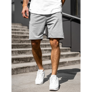 Pantalones cortos de verano ligeros para hombre en tejido transpirable con cintura con cordón ideal para actividades de playa y ropa casual - Product Image 1