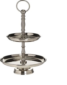 Soporte para Pastel de 2 Niveles de Acero Inoxidable, Ecológico, Apto para Lavavajillas, Precio Bajo, para Ramadán, Navidad, Pudín, Galletas - Product Image 2