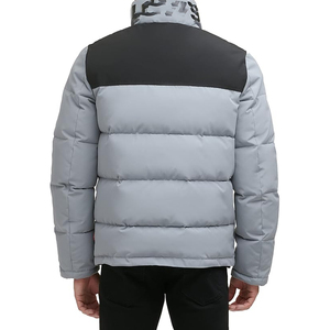 High Street Custom Men's Heavyweight Winter Puffer Jacket Stand Cierre de cremallera Manta larga Puffer para adultos Alta calidad para - Product Image 2