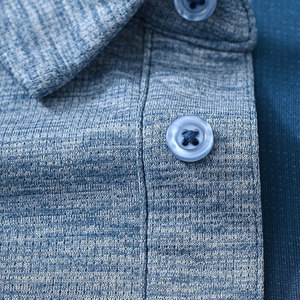 เสื้อโปโลแขนสั้นผ้าคอตตอนสำหรับผู้ชาย, เสื้อกอล์ฟแห้งเร็วระบายอากาศได้ดีมีตัวอักษร100% - Product Image 4