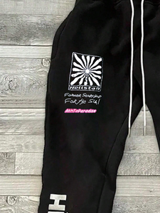 Customized Blank Straight Leg Fleece <b>Joggers</b> Sweatpants Custom Logo High Quality <b>Stacked</b> Men's Casual Sweatpants For Men's - Product Image 2