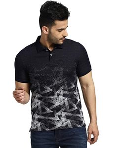 Chemise formelle à manches courtes pour homme, personnalisée, écologique, tricotée, teinte au Remazol, imprimée par décoloration, 200g, 100% coton respirant - Product Image 1