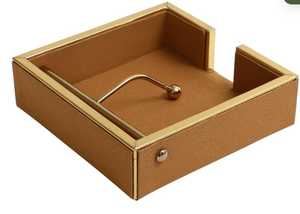 ที่ใส่กระดาษเช็ดปากโลหะสวยงาม พกพาสะดวก ทำด้วยมือ เหมาะสำหรับห้องอาหาร ร้านอาหาร สำนักงาน และงานสังสรรค์ - Product Image 2