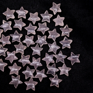 Piedra preciosa en forma de estrella tallada a mano suave de cuarzo rosa Natural para joyería 10mm tallado de cuarzo rosa cuentas de piedras preciosas sueltas al por mayor - Product Image 3
