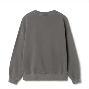 Sweat-shirt à col rond personnalisé 430g 100% coton surdimensionné en molleton d'hiver écologique respirant vierge streetwear de luxe pour hommes - Product Image 4