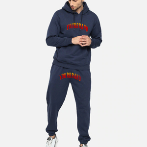 Vente en gros de survêtements 100% coton vêtements d'hiver pour hommes vêtements de sport jogging survêtement-ensembles de survêtements avec logo personnalisable pour hommes - Product Image 4