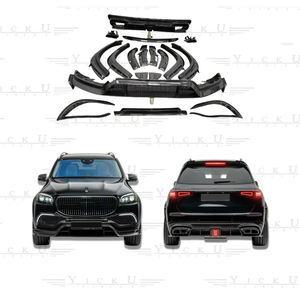 Recién llegado, Kit de cuerpo de fibra de carbono de alta calidad para mercedes-benz GLS <span class=keywords><strong>Maybach</strong></span>, actualización de estilo MSY, parachoques trasero delantero - Product Image 1