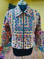 2022 stile Vintage Boho Banjara giacca da donna artigianale alla moda abbigliamento con ricami e paillettes lunga lunghezza