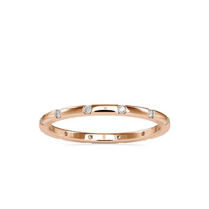 Matériau or Diamant naturel Plaqué or rose Bracelet empilable Plaqué or Usine de luxe Prix de gros Bande de réglage affleurante - Product Image 1