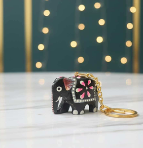 Top Selling Animal Car <b>Keyrings</b> Custom Key Chain Gift Durable Eco-Friendly <b>Wooden</b> Modern Elephant Handcrafted High Quality - Product Image 1