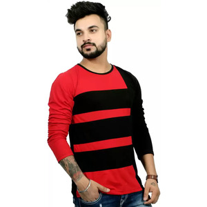 T-shirts à manches longues personnalisés, tenue décontracté, T-shirt uni pour hommes de taille adulte/T-shirt personnalisé en gros pour hommes - Product Image 4
