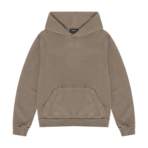 เสื้อฮู้ดสตรีทแวร์แบบมีซิป ทรงโอเวอร์ไซส์ สำหรับผู้ชาย รับสกรีนโลโก้ ปักลาย ผ้าฝ้าย 100% บริการ OEM ODM - Product Image 1