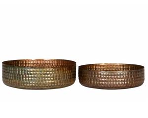 Maceta de Metal con acabado antiguo, encanto atemporal de elegancia clásica para interiores refinados, espacios de jardín curados, suelo colgante Vintage - Product Image 1