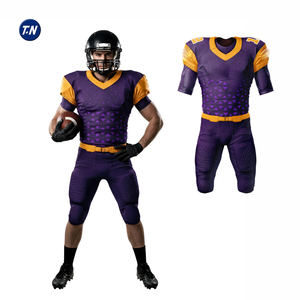 Maillot de football américain sur mesure de qualité professionnelle, respirant, en maille, grande taille, avec logo d'équipe personnalisé imprimé, prix d'usine - Product Image 5