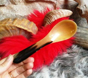 Cucharas de Cuerno de Búfalo Natural Pulido con Diseño Único de Animales, para Decoración de Mesa en Restaurantes - Product Image 3