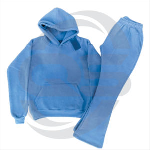 Pantalon évasé unisexe à imprimé bouffant Ensemble de survêtements assortis Active Bottoms Hoodies Tracksuits pour hommes - Product Image 3