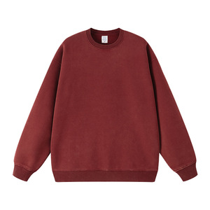 เสื้อฮู้ดดี้ผู้ชายไซส์ใหญ่พิเศษ ผ้าฝ้าย 100% สไตล์วินเทจ คอวี ทรงโอเวอร์ไซส์ ล้างสีแบบแอซิด คุณภาพสูง ปักลายเพชร - Product Image 4