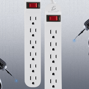 Multipresa versatile a 6 porte con cavo di prolunga da 5 m e corrente nominale di 16A per un comodo collegamento Wi-Fi - Product Image 1