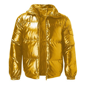 Chaqueta de Invierno Acolchada para Hombre, Personalizada, de Alta Calidad, con Cuello Alto, Impermeable, Rellena de Algodón, para Actividades al Aire Libre - Product Image 2