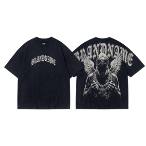 เสื้อยืดทรงบ็อกซี่ ครอป แบรนด์ Glory Custom ผ้าฝ้าย 100% สไตล์วินเทจ ล้างสีแบบแอซิดวอช ดีไซน์กราฟิก นุ่ม ระบายอากาศได้ดี สำหรับทุกเพศ - Product Image 1