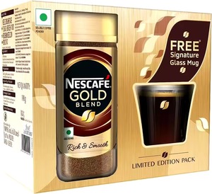กาแฟสำเร็จรูปสีทองผสมเข้มข้นและเรียบเนียน - Product Image 1