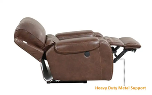 AMERICAN COLLECTION <b>LEATHER</b> AIR POWER MOTION <b>RECLINER</b> <b>CHAIR</b> - Product Image 3