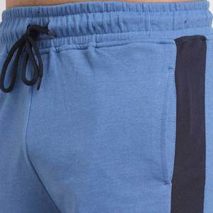 Shorts Bermuda en coton bleu pour homme avec cordon de serrage à la taille et poches latérales, style décontracté - Product Image 6