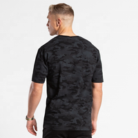 T-shirt en coton surdimensionné pour homme de haute qualité, à manches courtes et motif camouflage, idéal pour l'été