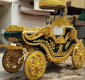 4 roues de mariage Royal mariage noël cheval dessiné chariot Buggy tourisme Vintage pédale cheval chariots à vendre