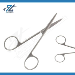 กรรไกรสเตนเลสสตีลทรงตรงยาว114มม. เครื่องมือผ่าตัดจากปากีสถาน - Product Image 2