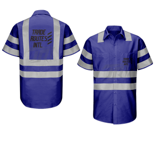 Conjunto DE TRABAJO reflectante impermeable, camisa de poliéster abotonada con babero cómodo en general con cuello redondo para trabajo calificado, turnos largos - Product Image 6
