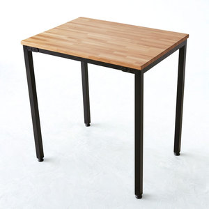 Mini 70x50cm Natural Wood <b>Table</b> with Iron Legs IDE68016 <b>Computer</b> Desk - Product Image 1