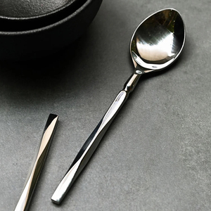 Juego de cubiertos negros modernos de tamaño personalizado, cubiertos sin BPA para el hogar, Hotel, restaurante, utensilios de cocina, diseño HHO - Product Image 6