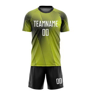 Conjunto de Uniforme de Fútbol para Hombre Adulto, de Secado Rápido, con Estampado Digital, 100% Poliéster, Antibacteriano, Transpirable, Manga Corta - Product Image 1