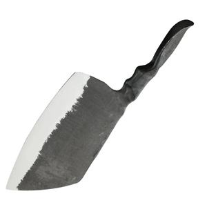 Couteau de chef personnalisé fait main en acier au carbone de 10 pouces avec étui en cuir unique, manche élégant, personnalisable, pris en charge - Product Image 1