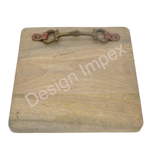 Houten Snijplank Vlees Snijschijf Serveerschaal Eco-Vriendelijke 100% Natuurlijke Groothandel Snijplank Antieke Paardenbitstijl - Product Image 3